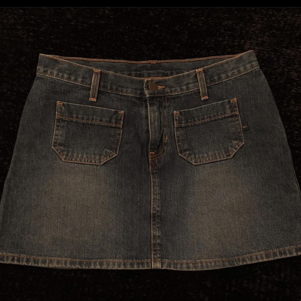 mini jean skirt